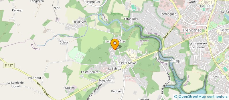 localisation de l'entreprise MONSIEUR MARC FRESIL  ARRADON