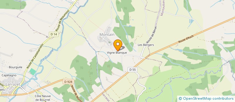 localisation de l'entreprise MONSIEUR MARC FRIGIERE  MONTAIN