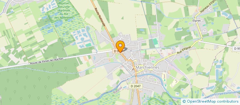 localisation de l'entreprise MONSIEUR MARC FRISON  MARCHIENNES