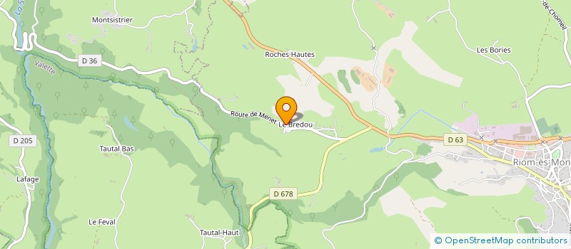 localisation de l'entreprise MONSIEUR MARC FROSIO à RIOM-ES-MONTAGNES