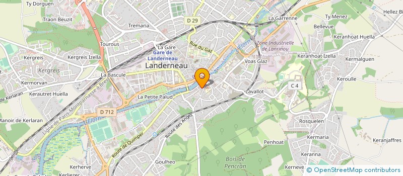 localisation de l'entreprise MONSIEUR MARC GABERT à LANDERNEAU