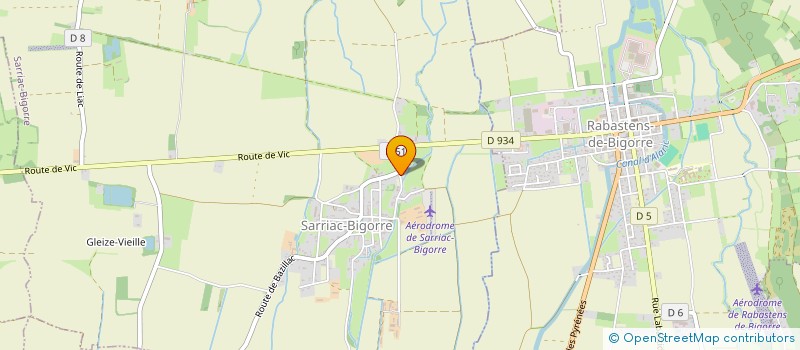 localisation de l'entreprise MONSIEUR MARC GALLEGO  SARRIAC-BIGORRE