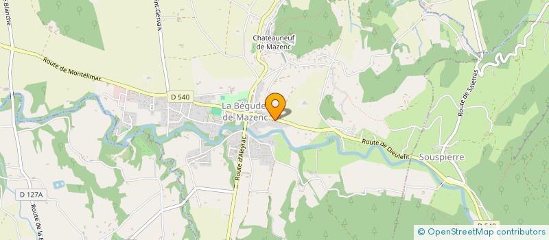 localisation de l'entreprise MONSIEUR MARC GARAGNON  LA BEGUDE-DE-MAZENC