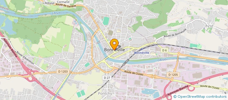 localisation de l'entreprise MONSIEUR MARC GARBIN  BONNEVILLE