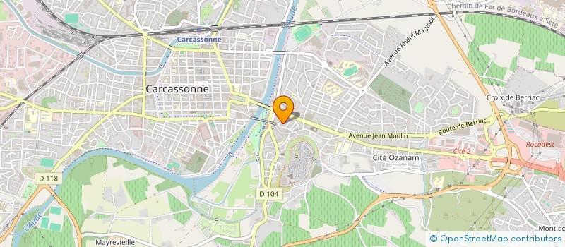 localisation de l'entreprise MONSIEUR MARC GARCIA  CARCASSONNE