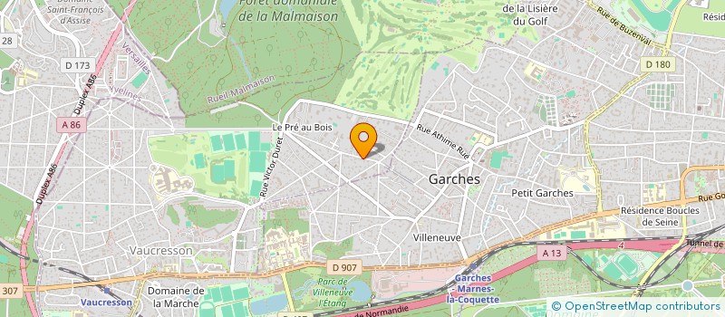 localisation de l'entreprise MONSIEUR MARC GARNIER  VAUCRESSON