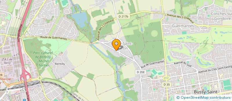 localisation de l'entreprise MONSIEUR MARC GAROSCIO  BUSSY-SAINT-MARTIN