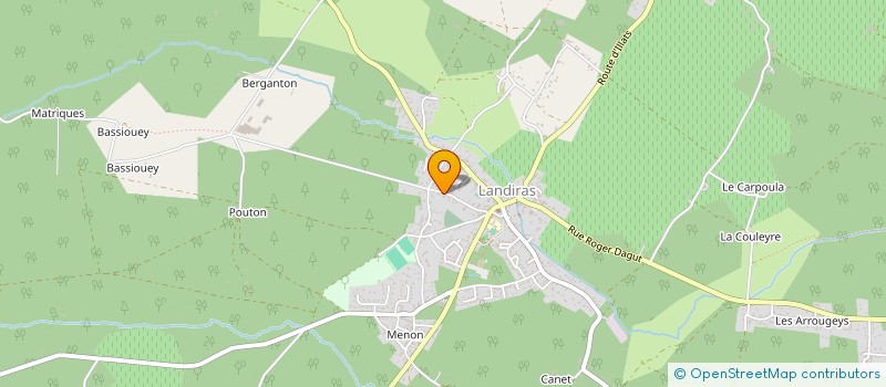 localisation de l'entreprise MONSIEUR MARC GAUDIN  LANDIRAS
