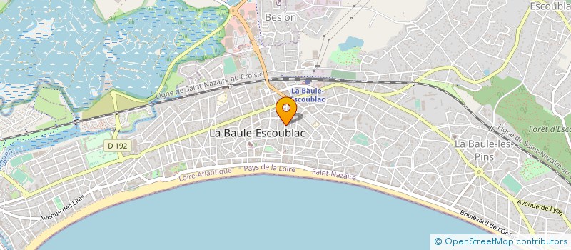 localisation de l'entreprise MONSIEUR MARC GAUDRON à LA BAULE-ESCOUBLAC