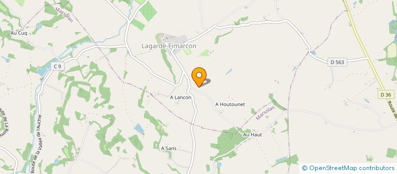 localisation de l'entreprise MONSIEUR MARC GAUGUIN  TERRAUBE