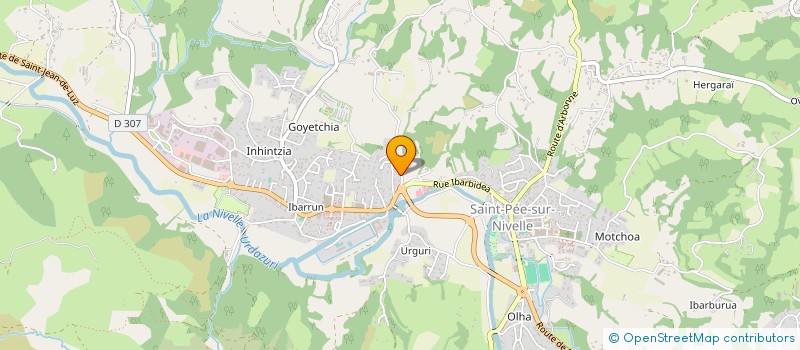 localisation de l'entreprise MONSIEUR MARC GAUTHIER  SAINT-PEE-SUR-NIVELLE