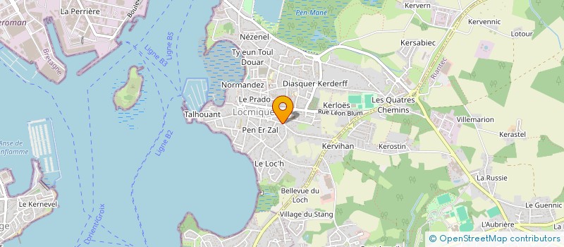 localisation de l'entreprise MONSIEUR MARC GAUVIN à LOCMIQUELIC