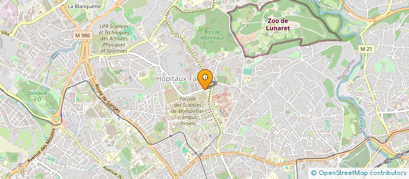 localisation de l'entreprise MONSIEUR MARC GEBELIN - GUIDICELLI à MONTPELLIER