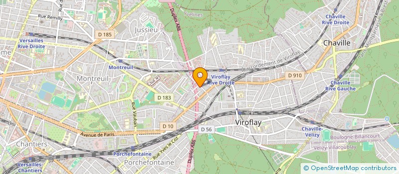 localisation de l'entreprise MONSIEUR MARC GEFFRAULT  VIROFLAY