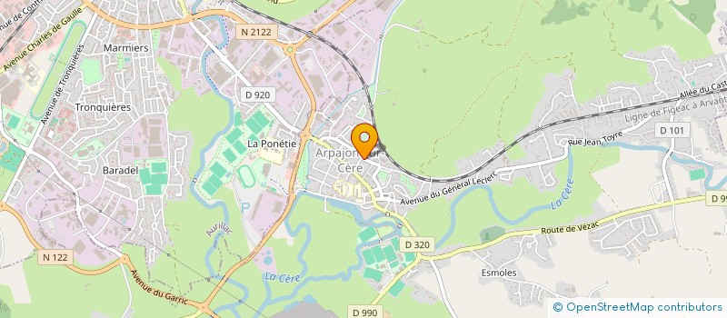 localisation de l'entreprise MONSIEUR MARC GENESTE à ARPAJON-SUR-CERE