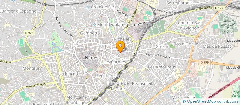localisation de l'entreprise MONSIEUR MARC GENEVRIER à NIMES