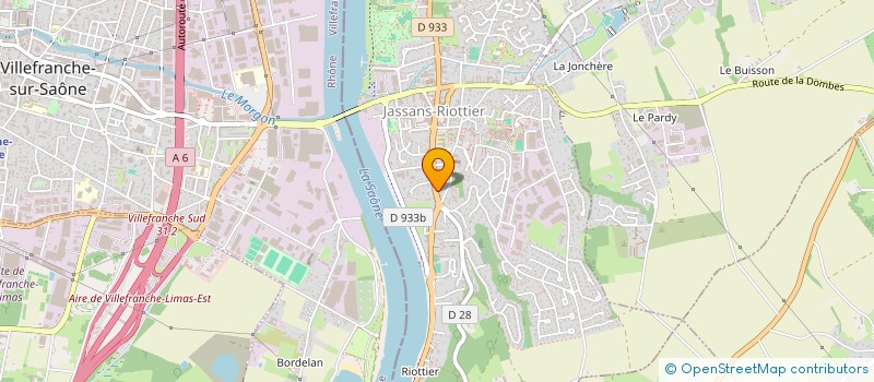 localisation de l'entreprise MONSIEUR MARC GENIN  JASSANS-RIOTTIER