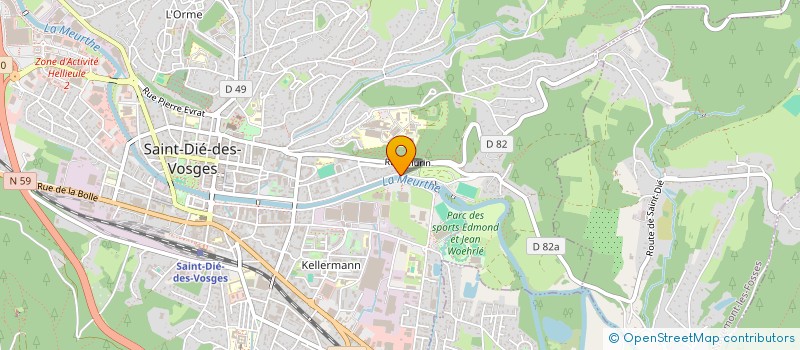 localisation de l'entreprise MONSIEUR MARC GENSSE  SAINT-DIE-DES-VOSGES