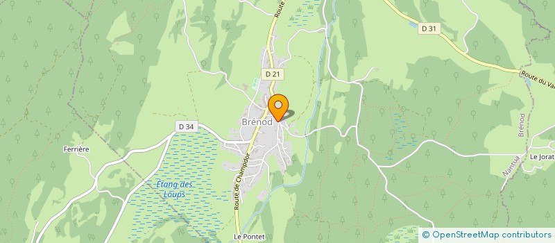 localisation de l'entreprise MONSIEUR MARC GENTELET  BRENOD