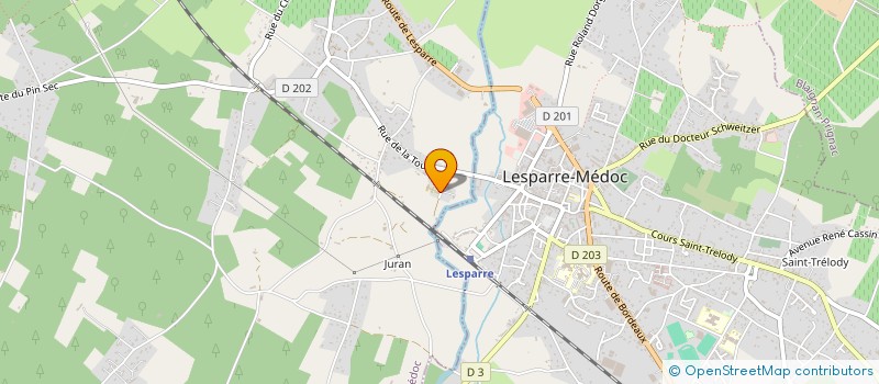 localisation de l'entreprise MONSIEUR MARC GENTEUIL  GAILLAN-EN-MEDOC