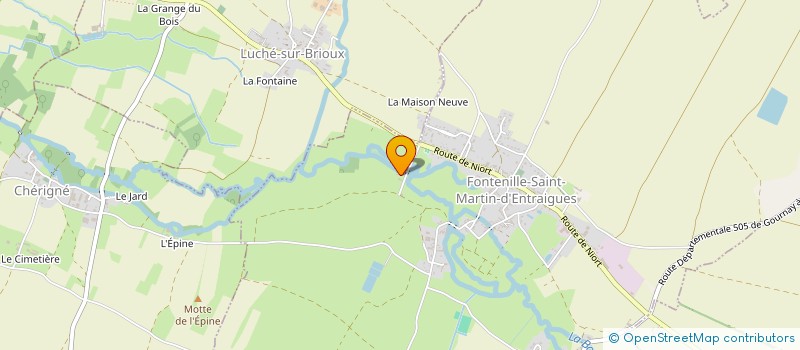 localisation de l'entreprise MONSIEUR MARC GEOFFROY  FONTENILLE-SAINT-MARTIN-D'ENTRAIGUES