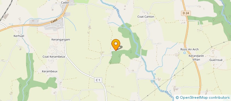 localisation de l'entreprise MONSIEUR MARC GERMAIN  MELGVEN