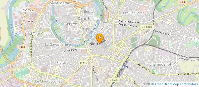 localisation de l'entreprise MONSIEUR MARC GERVEREAU à NIORT