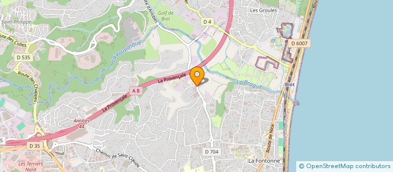 localisation de l'entreprise MONSIEUR MARC GIAGNONI à ANTIBES