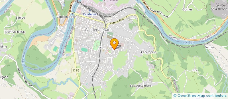localisation de l'entreprise MONSIEUR MARC GIBLET  CAPDENAC-GARE