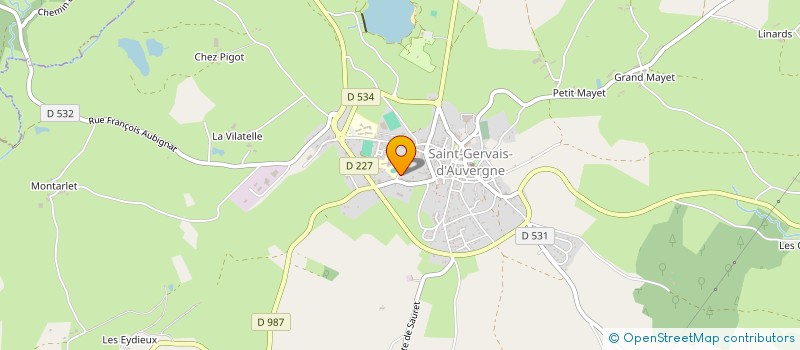 localisation de l'entreprise MONSIEUR MARC GIDEL  SAINT-GERVAIS-D'AUVERGNE