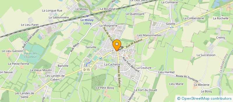 localisation de l'entreprise MONSIEUR MARC GILLINGHAM à LE MOLAY-LITTRY