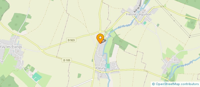 localisation de l'entreprise MONSIEUR MARC GINFRAY  FLEURY