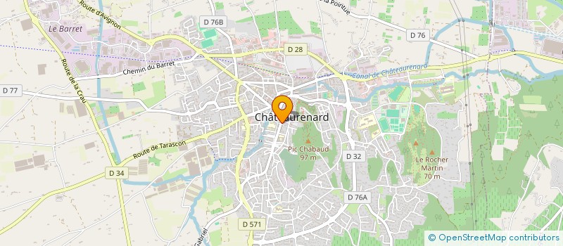 localisation de l'entreprise MONSIEUR MARC GIRARD  CHATEAURENARD