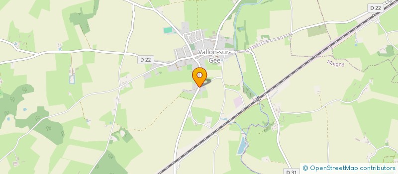 localisation de l'entreprise MONSIEUR MARC GIUDICE  VALLON-SUR-GEE