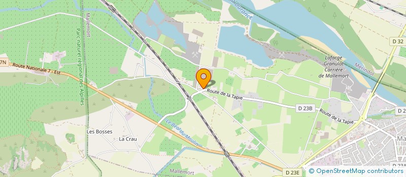 localisation de l'entreprise MONSIEUR MARC GORGONE  MALLEMORT