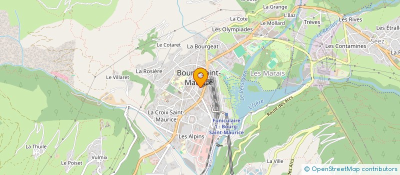 localisation de l'entreprise MONSIEUR MARC GORIOUX  BOURG-SAINT-MAURICE