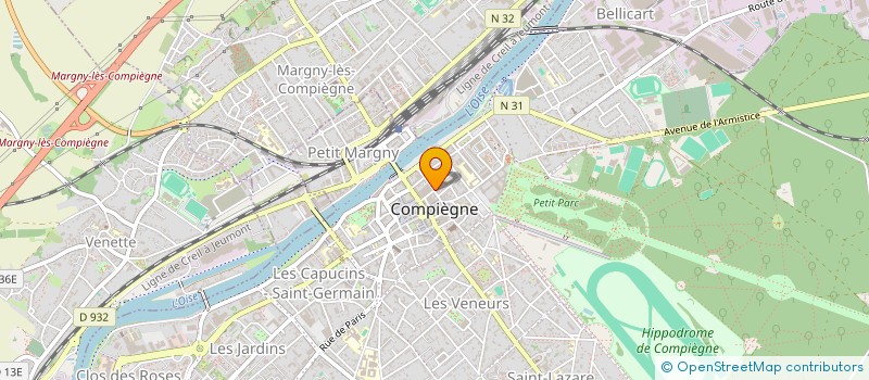 localisation de l'entreprise MONSIEUR MARC GOSSARD  COMPIEGNE