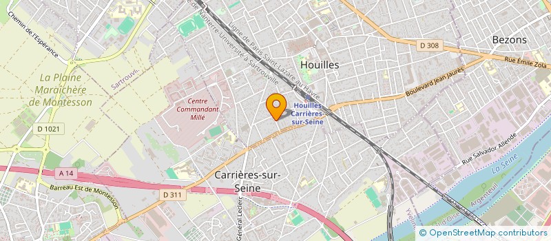 localisation de l'entreprise MONSIEUR MARC GOUDE  HOUILLES