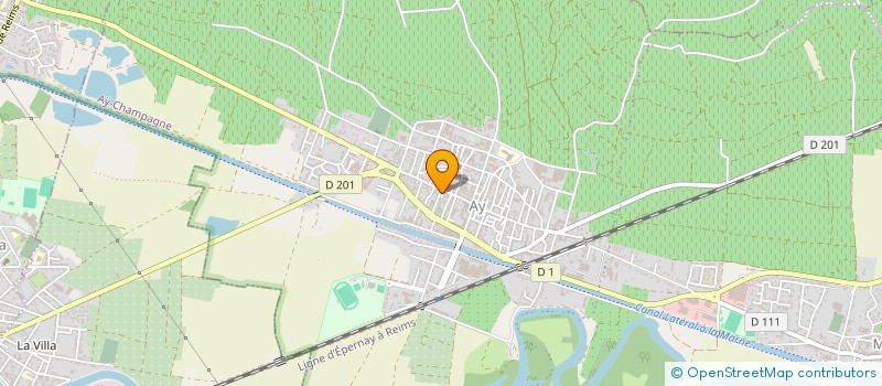 localisation de l'entreprise MONSIEUR MARC GRANDIN  AY-CHAMPAGNE