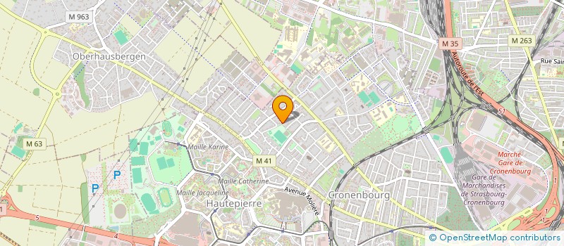 localisation de l'entreprise MONSIEUR MARC GRANDMAIRE à STRASBOURG