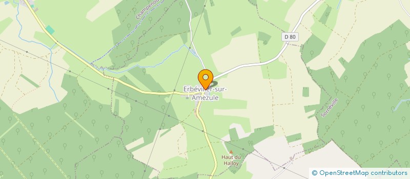 localisation de l'entreprise MONSIEUR MARC GRANGE  ERBEVILLER-SUR-AMEZULE