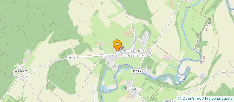 localisation de l'entreprise MONSIEUR MARC GRANGEOT  BEAUMOTTE-AUBERTANS