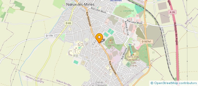 localisation de l'entreprise MONSIEUR MARC GRAVELINE  NUX-LES-MINES