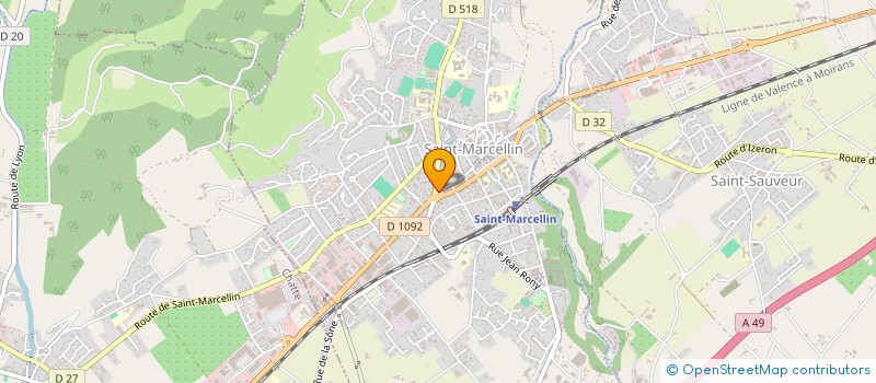 localisation de l'entreprise MONSIEUR MARC GROS  SAINT-MARCELLIN