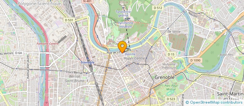 localisation de l'entreprise MONSIEUR MARC GRUNDRICH  GRENOBLE