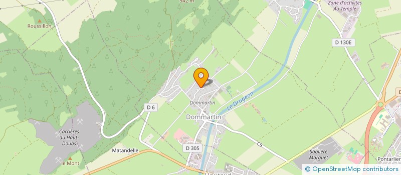 localisation de l'entreprise MONSIEUR MARC GSCHWIND  DOMMARTIN