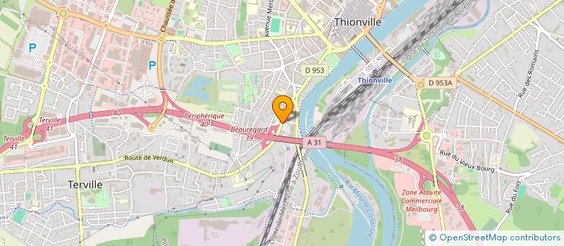 localisation de l'entreprise MONSIEUR MARC GUEBERT  THIONVILLE