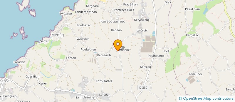 localisation de l'entreprise MONSIEUR MARC GUEGUEN  PLOUESCAT