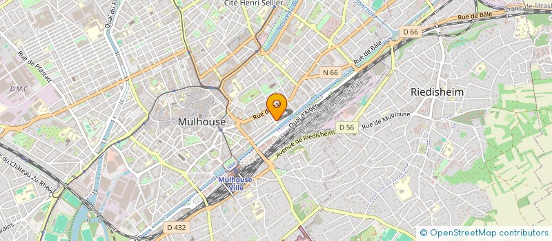 localisation de l'entreprise MONSIEUR MARC GUENARD  MULHOUSE