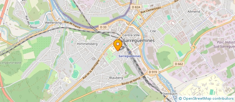 localisation de l'entreprise MONSIEUR MARC GUENDEZ  SARREGUEMINES